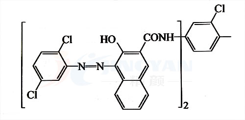 顏料紅144分子結(jié)構(gòu)圖
