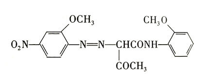 顏料黃74分子結(jié)構(gòu)圖