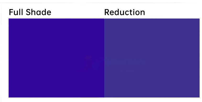 溶劑藍122蒽醌染料著色色卡示意圖