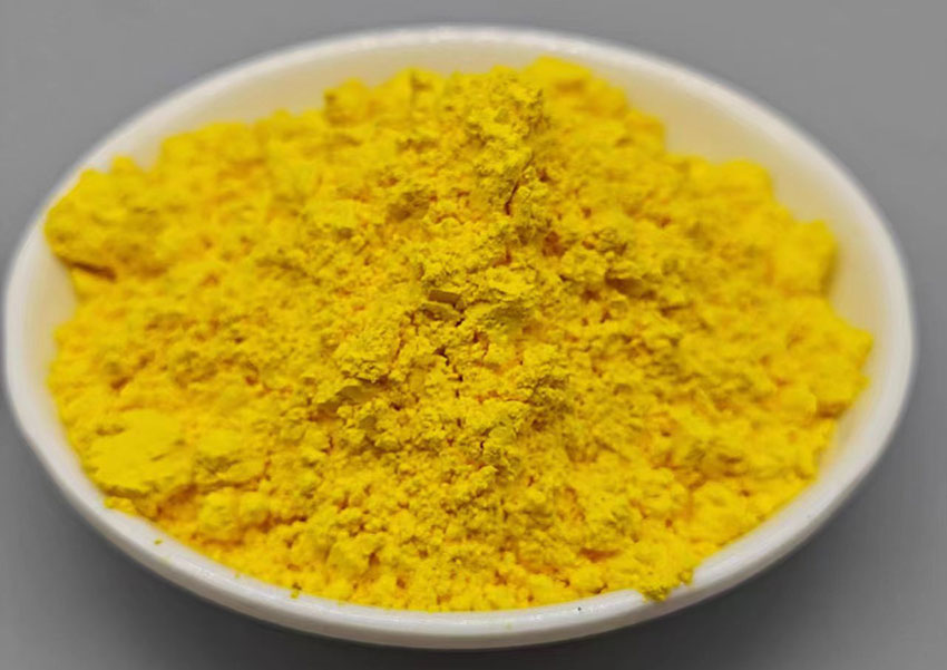 釩酸鉍黃色粉實拍圖