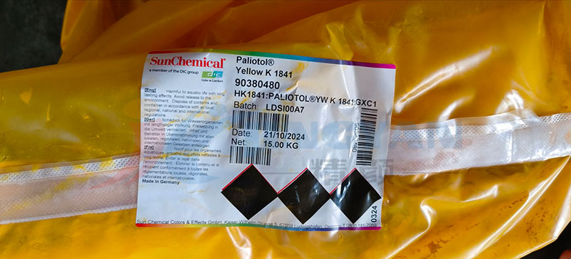 DIC太陽化學(xué)顏料K1841包裝標(biāo)簽圖